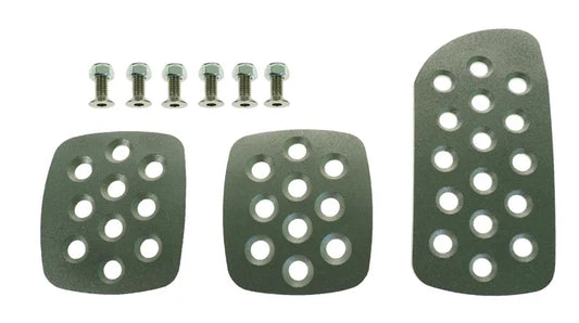 Motorsport Alloy Pedals Extension Plates Set - Aluminium Pedal Pad Kit