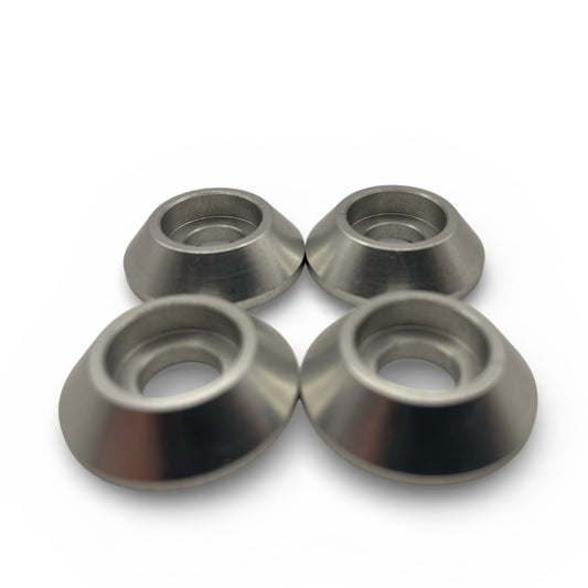 Race Rally Trackday Bucket Seat Side Subframe Mount Cone Alloy Surface Spreading Washers