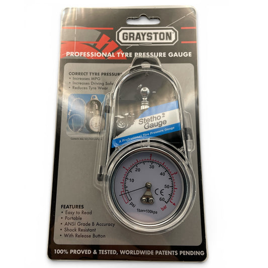 Grayston Professional Motorsport Tyre Pressure Gauge