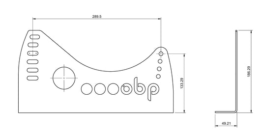 Motorsport OBP Rally Race Trackday Steel Seat Side Mounts Brackets Universal Fits Sparco OMP