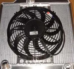 Spal Radiator Cooling Fan 11 For Alloy Radiator Slim Line Pull / Suck - Rear Mount