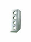 Motorsport Drivers Alloy Clutch Foot Rest Silver