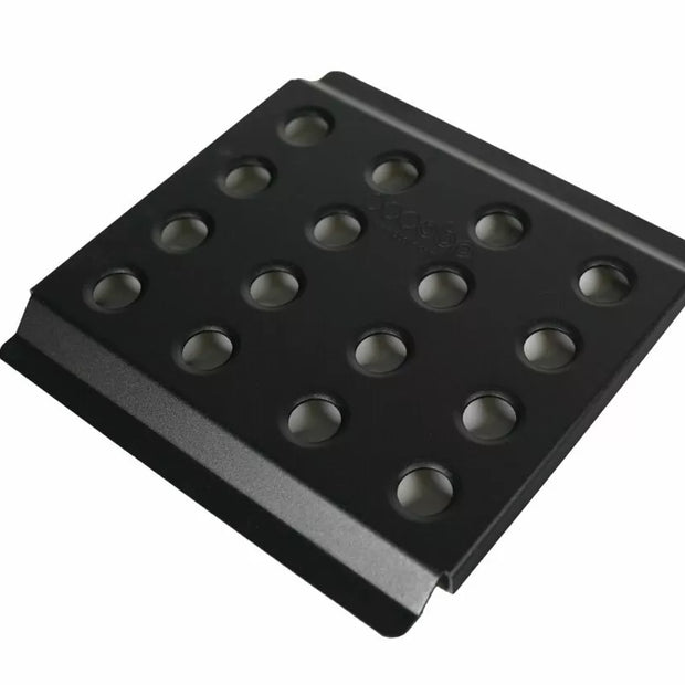 Motorsport Alloy Driver Floor Heel Plate Black