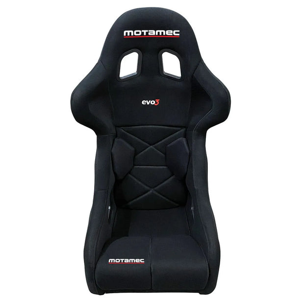 Motamec Racing Evo3 FIA Approved Race Rally Seat GRP Shell Side Mount BLACK