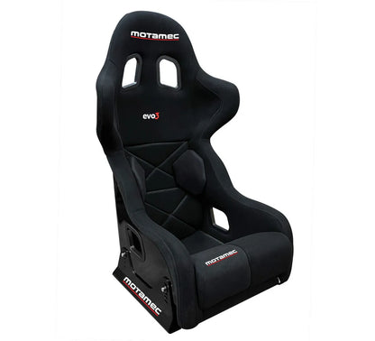Motamec Racing Evo3 FIA Approved Race Rally Seat GRP Shell Side Mount BLACK
