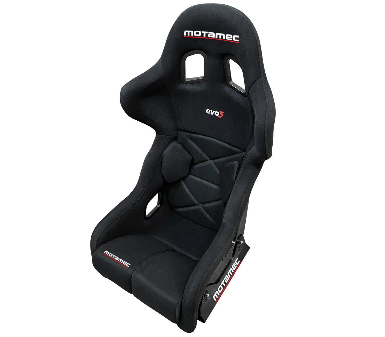 Motamec Racing Evo3 FIA Approved Race Rally Seat GRP Shell Side Mount BLACK
