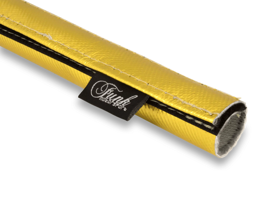 Funk Motorsport Gold Velcro Heat Protection Sleeving 0.5M up to 250 degrees C.