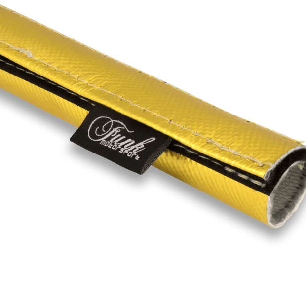 Funk Motorsport Gold Velcro Heat Protection Sleeving 0.5M up to 250 degrees C.