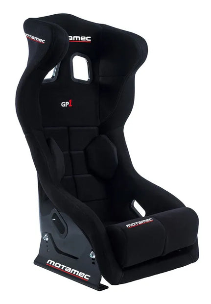 Motamec Racing GP1 FIA Approved Race Seat GRP Shell Side Mount BLACK HANS