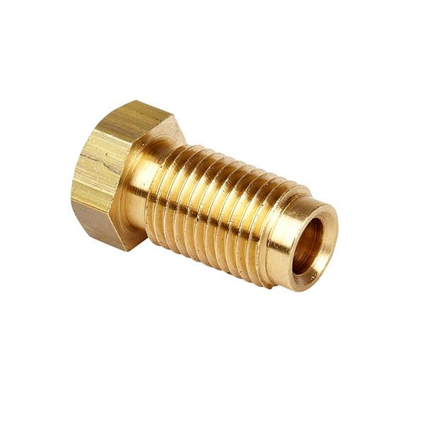 Brake Pipe Brass Fitting Male 3/8" UNF 3/16 pipe Union