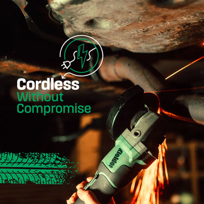 Kielder 18v 115mm Angle Grinder, 1 x 5.0Ah, Charger + 7 Mixed Discs Box