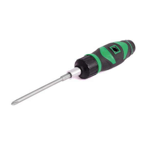 Kielder Ratchet Screwdriver Handle with PH2 & SL5 Bits