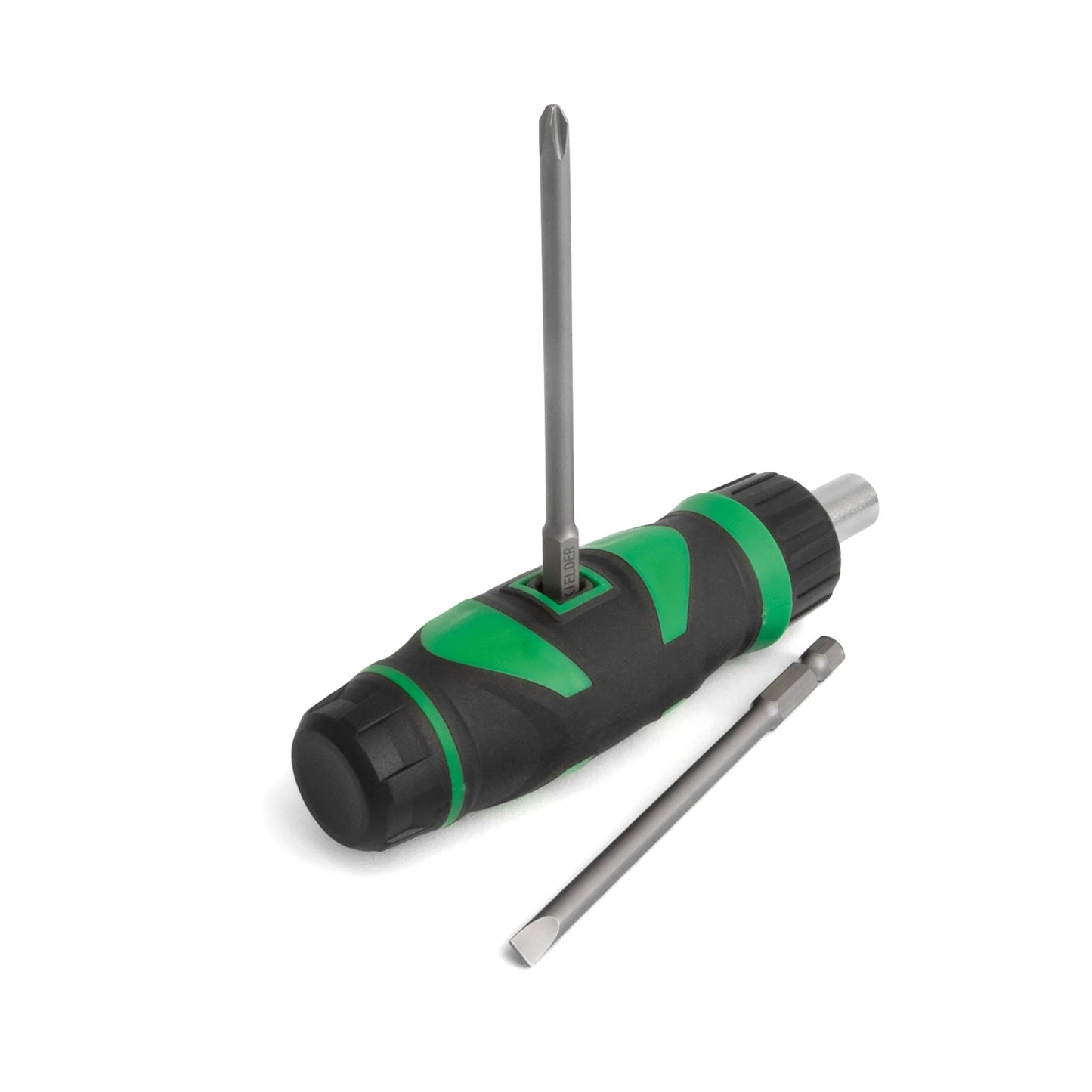 Kielder Ratchet Screwdriver Handle with PH2 & SL5 Bits