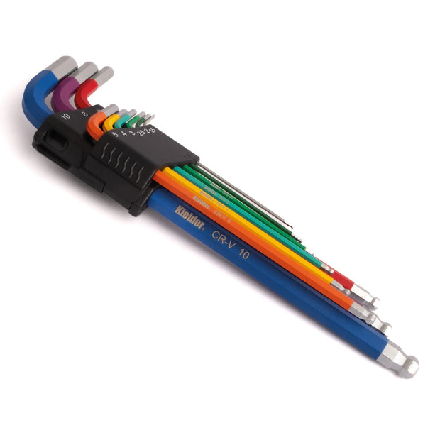 Kielder 9pc Colour Coded Long Hex Key Set