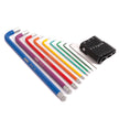 Kielder 9pc Colour Coded Long Hex Key Set