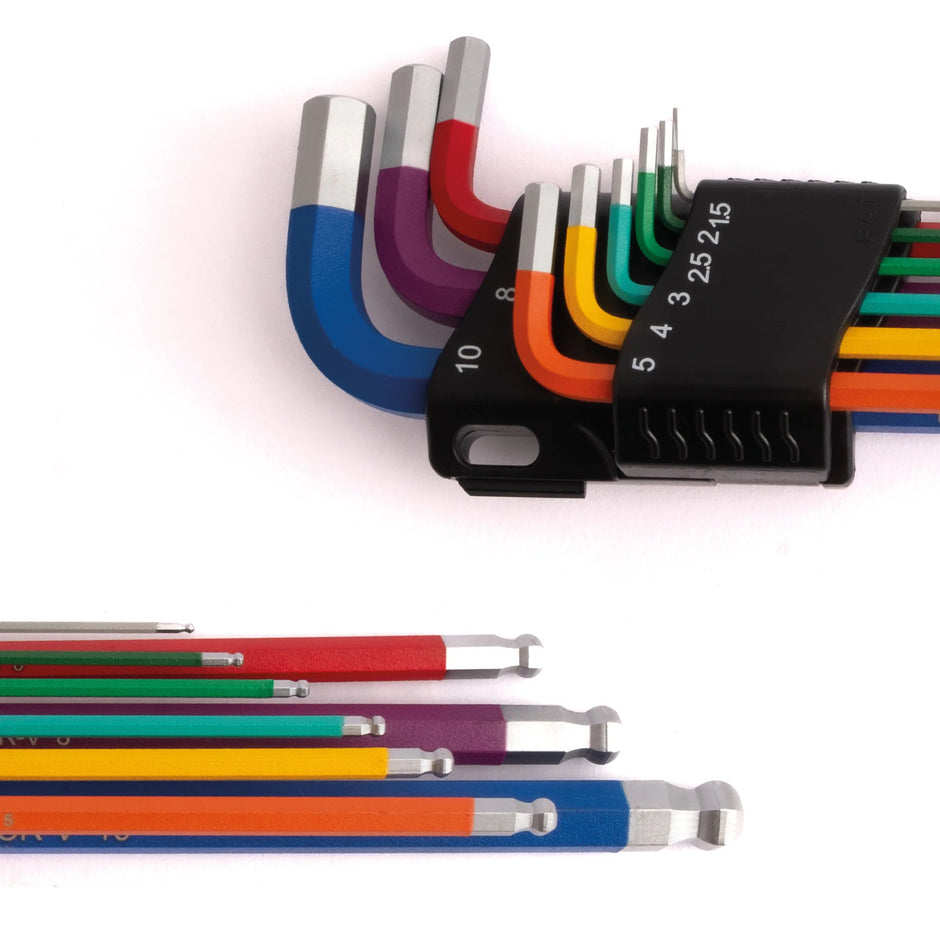 Kielder 9pc Colour Coded Long Hex Key Set