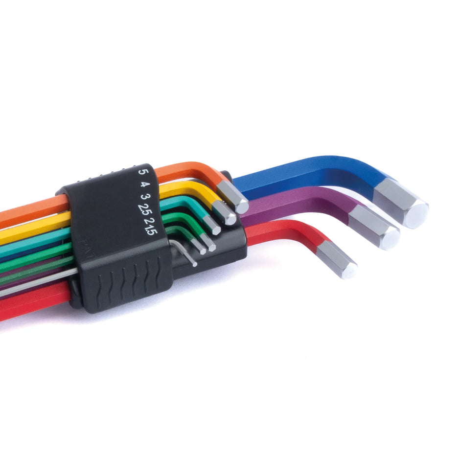 Kielder 9pc Colour Coded Long Hex Key Set