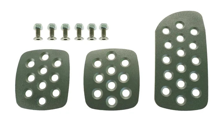 Motorsport Alloy Pedals Extension Plates Set - Aluminium Pedal Pad Kit