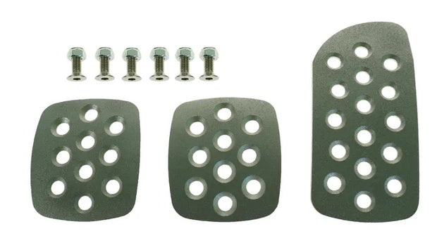 Motorsport Alloy Pedals Extension Plates Set - Aluminium Pedal Pad Kit