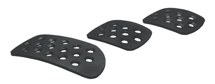 Motorsport Alloy Pedals Extension Plates Set - Aluminium Pedal Pad Kit - BLACK