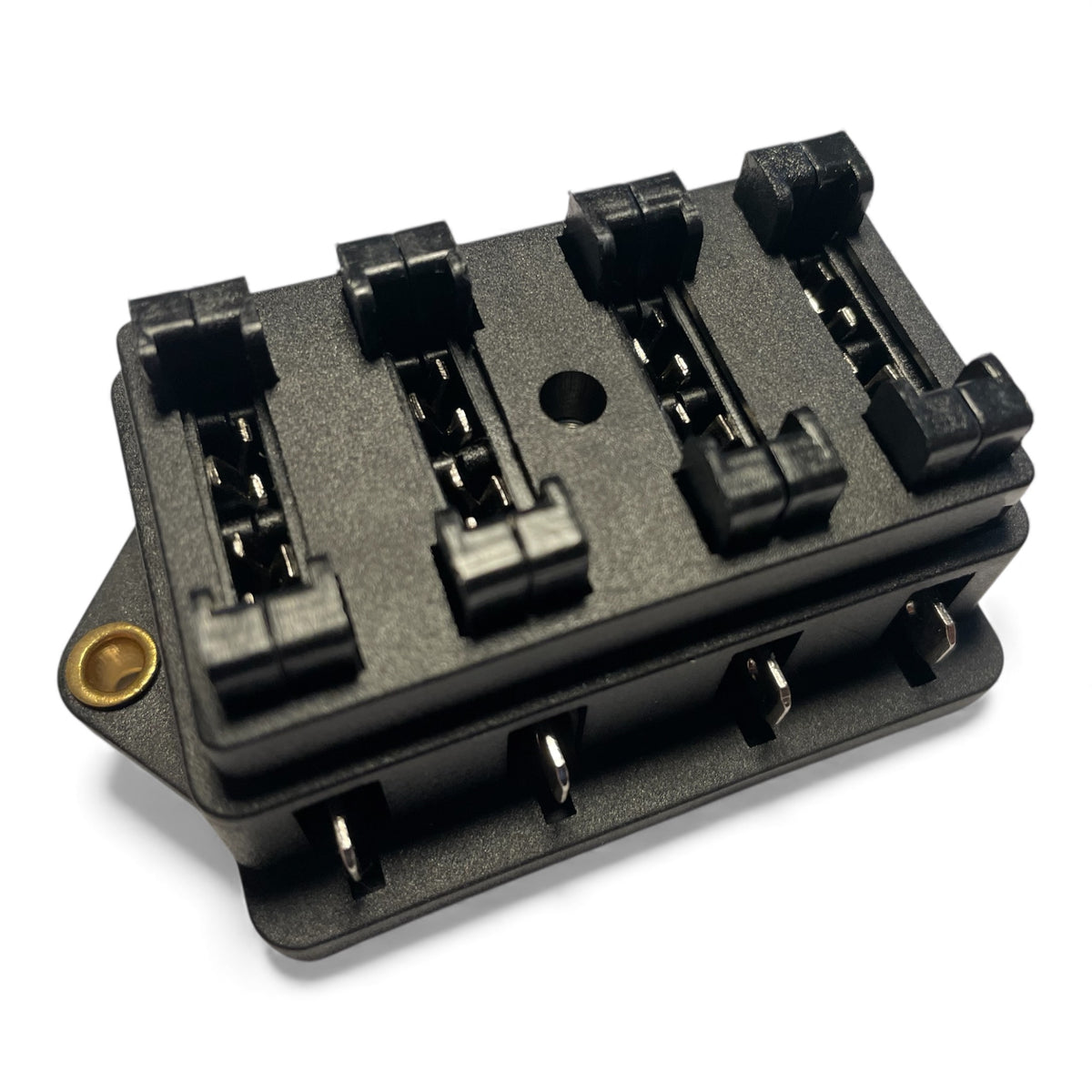 Motorsport Rally Car 4 Way 12v Blade Fuse Box With Clear Protective Cover.
