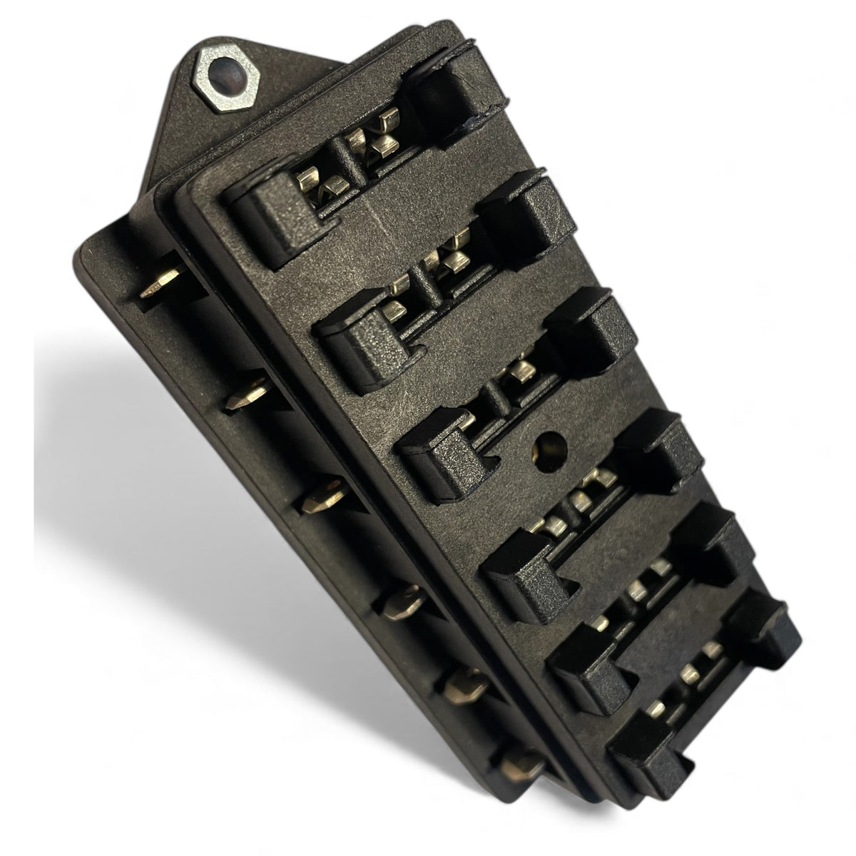 Motorsport 6 Way 12v Blade Fuse Box With Protective Cover.