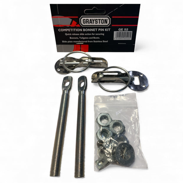 Motorsport Rally Stainless Steel Bonnet pin set