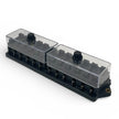 12 Way 12v Blade Fuse Box With Protective Cover