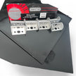 4 Black Rally Mudflaps 4mm with 8 Alloy Fitting Brackets