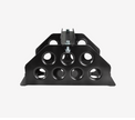 Motamec Std Size Alloy Car Battery Tray Aluminium Box Holder Black Powder Coated