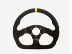 Motamec Formula Race Steering Wheel D Shape 320mm Black Suede Black Spoke