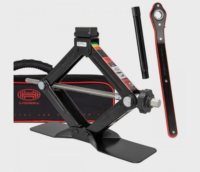 Wide Base Wind Up Scissor Jack Kit 1.5T Black Edition  Approved Rally spec