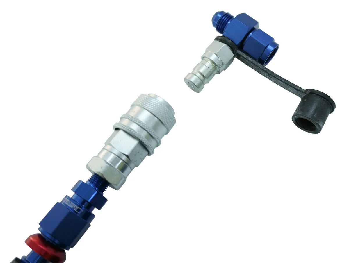 Motamec Aeroquip Fuel Sampling Kit Dry Break FIA Approved Male to Female -6 JIC MSA Spec