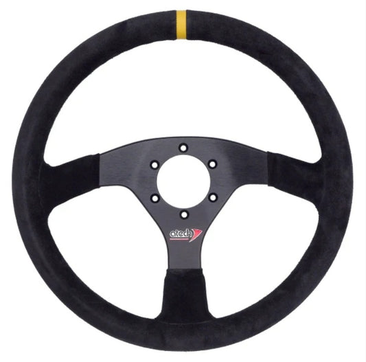 Atech 350mm Flat Suede Steering Wheel