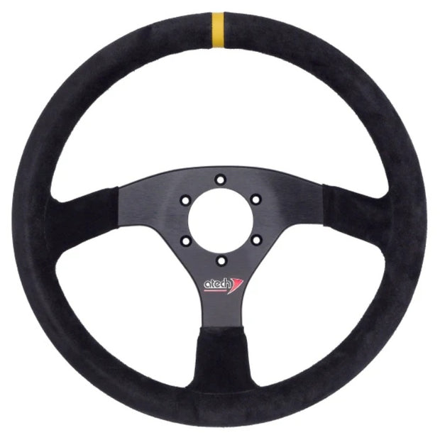 Atech 350mm Flat Suede Steering Wheel