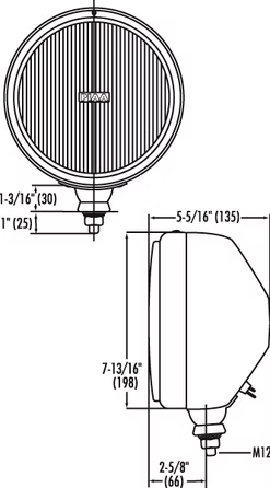 PIAA PR801WE 80 SERIES DRIVE LAMP WITH BULB AND COVER E MARKED