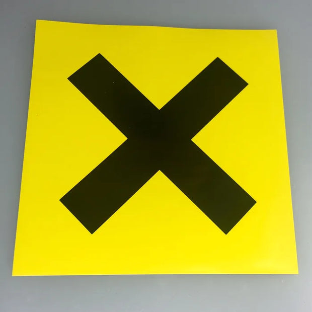 Motorsport track racing novice cross sticker decal