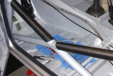 Motamec Carbon Fibre Roll Cage Protector - Roll cage Door Bar Tube Cover