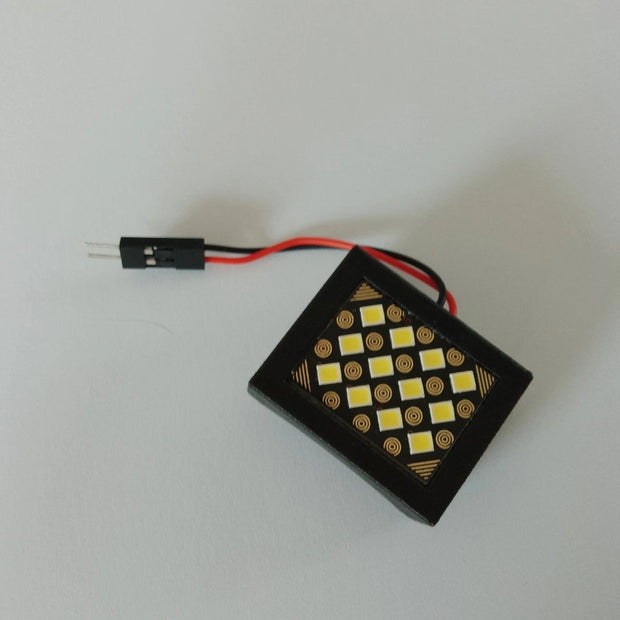 Golau Mewnol Rally Codriver Navigator 12 LED 38mm 45mm mewn Cawell Rholio neu wedi'i Fowntio'n Wastad