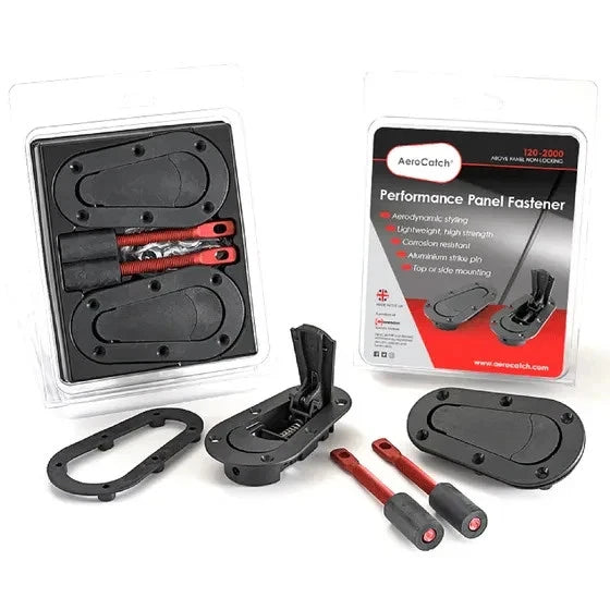 Genuine Aerocatch Non Locking Black Competition Bonnet Catches