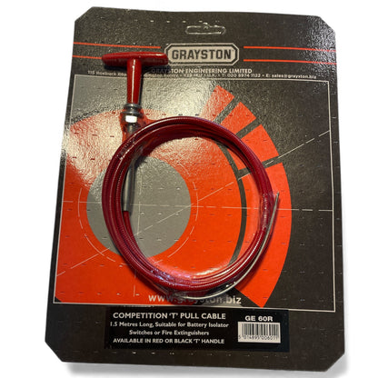 Motorsport Fire Extinguisher or Battery Isolator Red Pull Cable